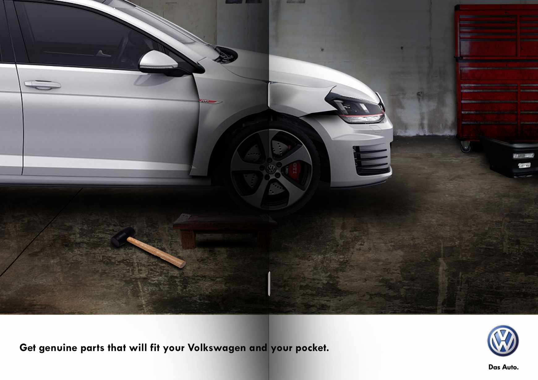 Volkswagen Print Ad - VW Genuime Parts