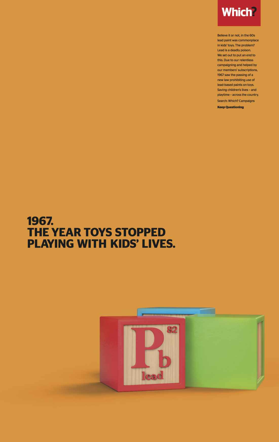 Which? Print Ad - Toys