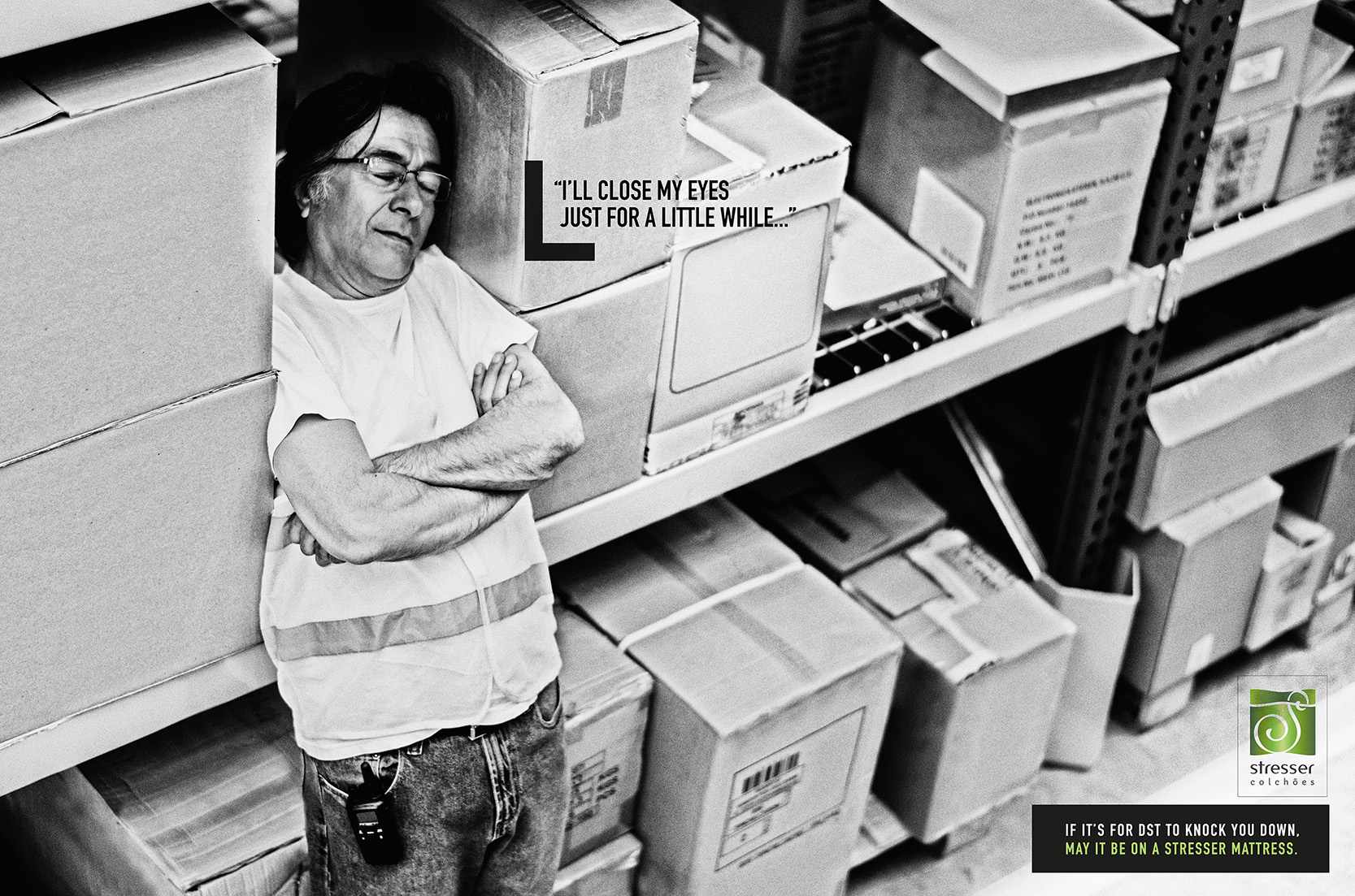 Stresser Colchões Print Ad - While