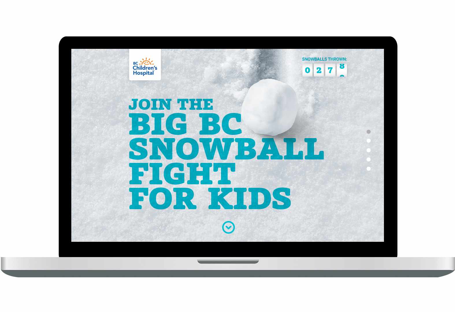 BC Children's Hospital Foundation Integrated Ad - Snowball Fight for Kids  