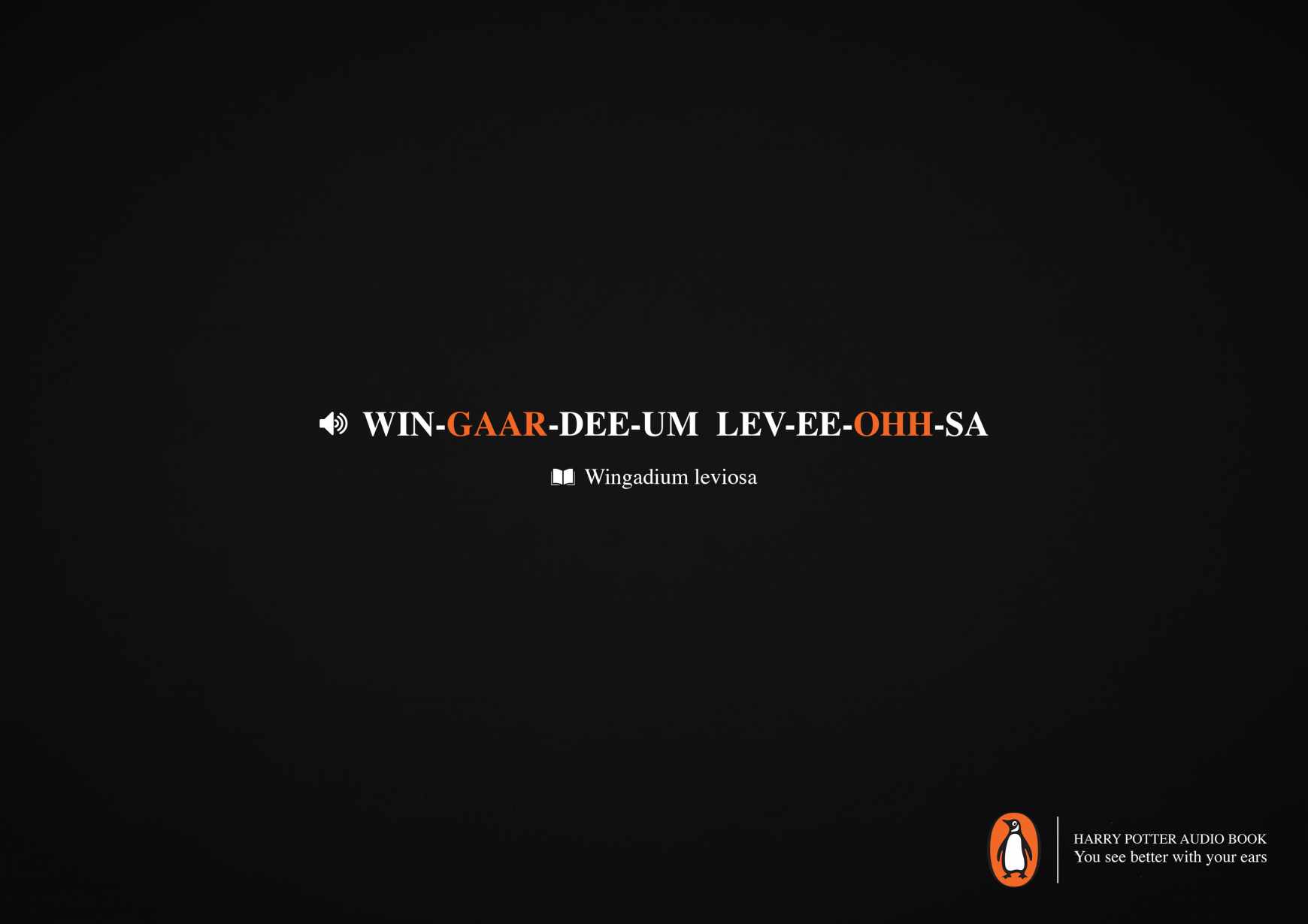 Penguin Print Ad - Wingadium Leviosa