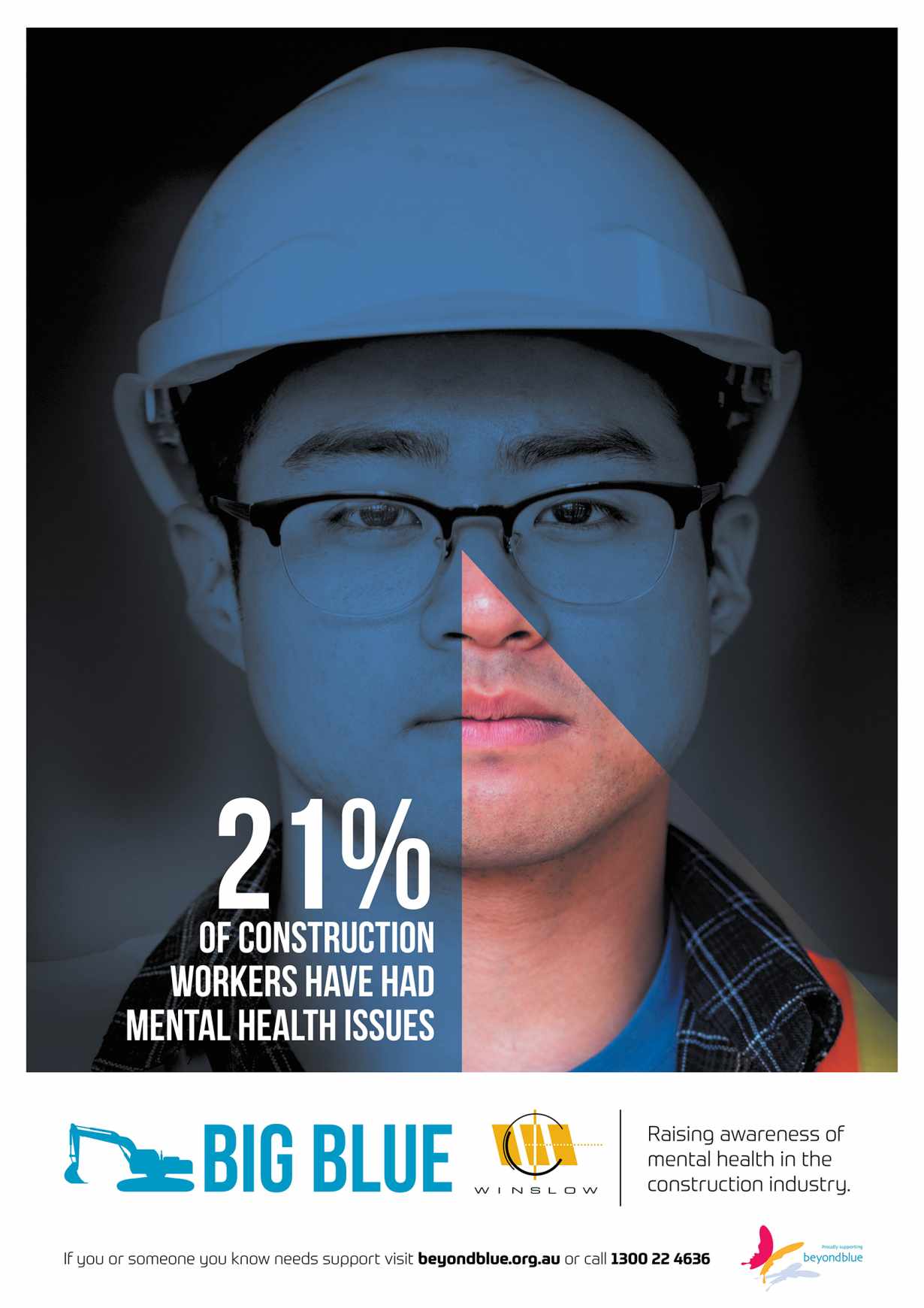 Winslow Constructors Print Ad - Mental Health Issues