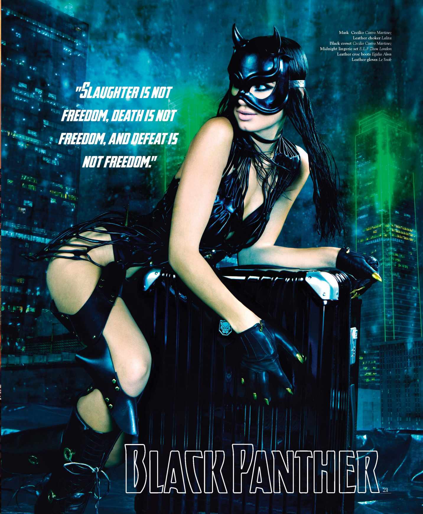 Deseno Print Ad - Women Superheroes - Black Panther 