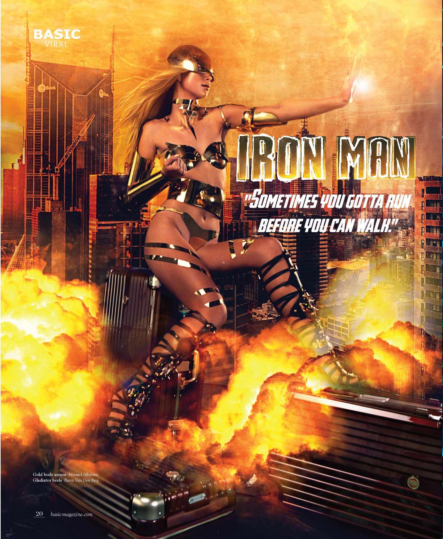 Deseno Print Ad - Women Superheroes - Iron Man 
