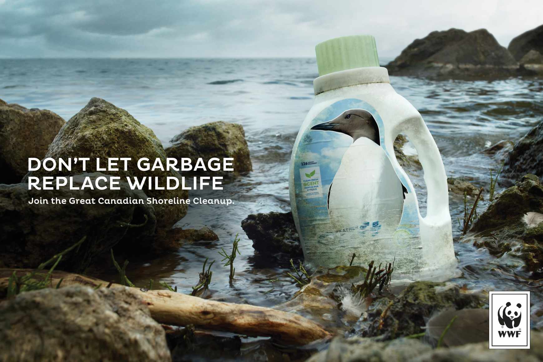 Advertisement by Traffik, Canada WWF Print Ad - Murre