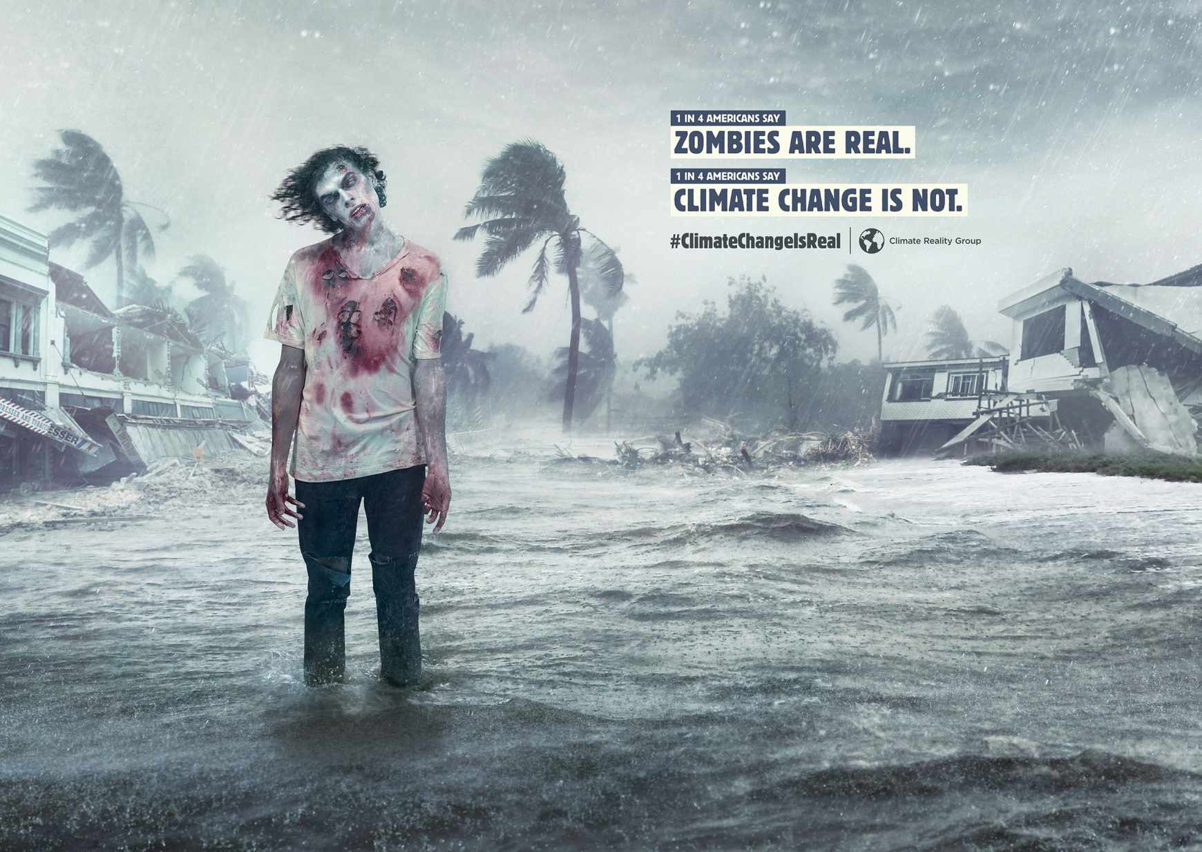 Climate Reality Group Print Ad - Zombies