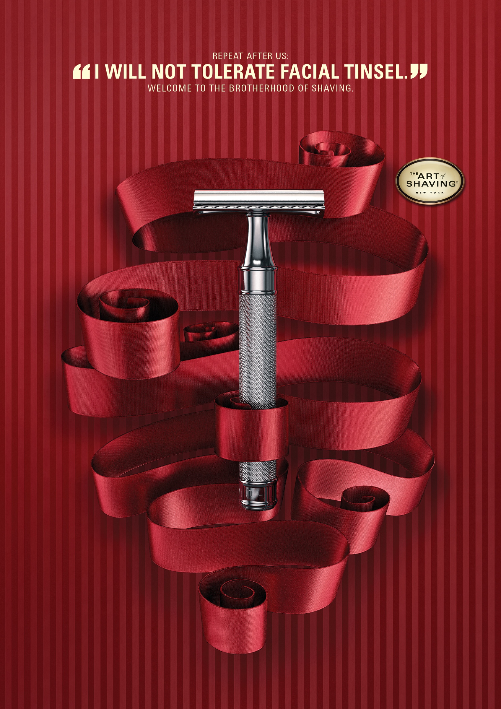 The Art of Shaving Print Advert By BBDO Holiday Campaign, 1 Ads of